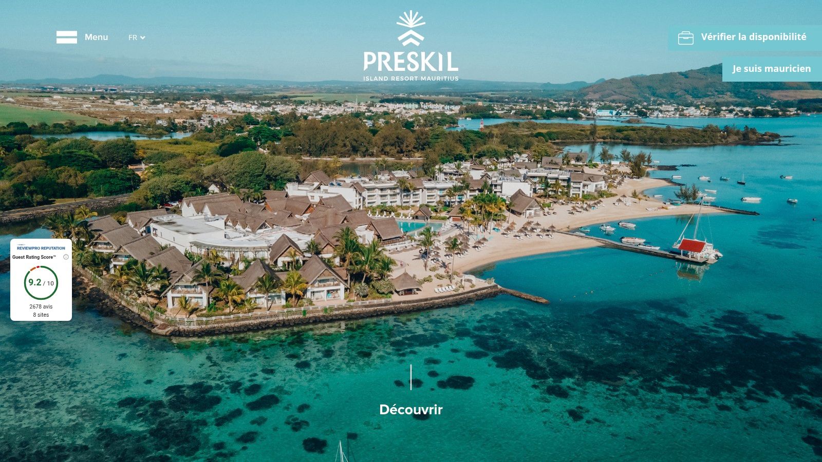 Preskil Island Resort (Mahébourg / Blue Bay peninsula)