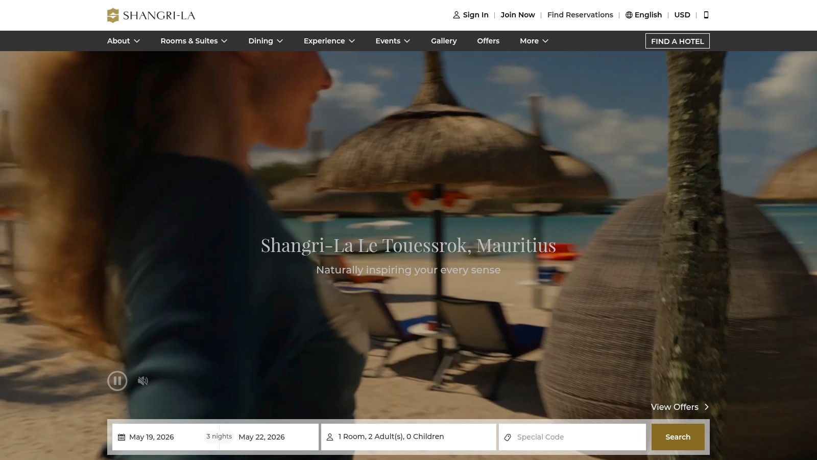 Shangri-La Le Touessrok, Mauritius
